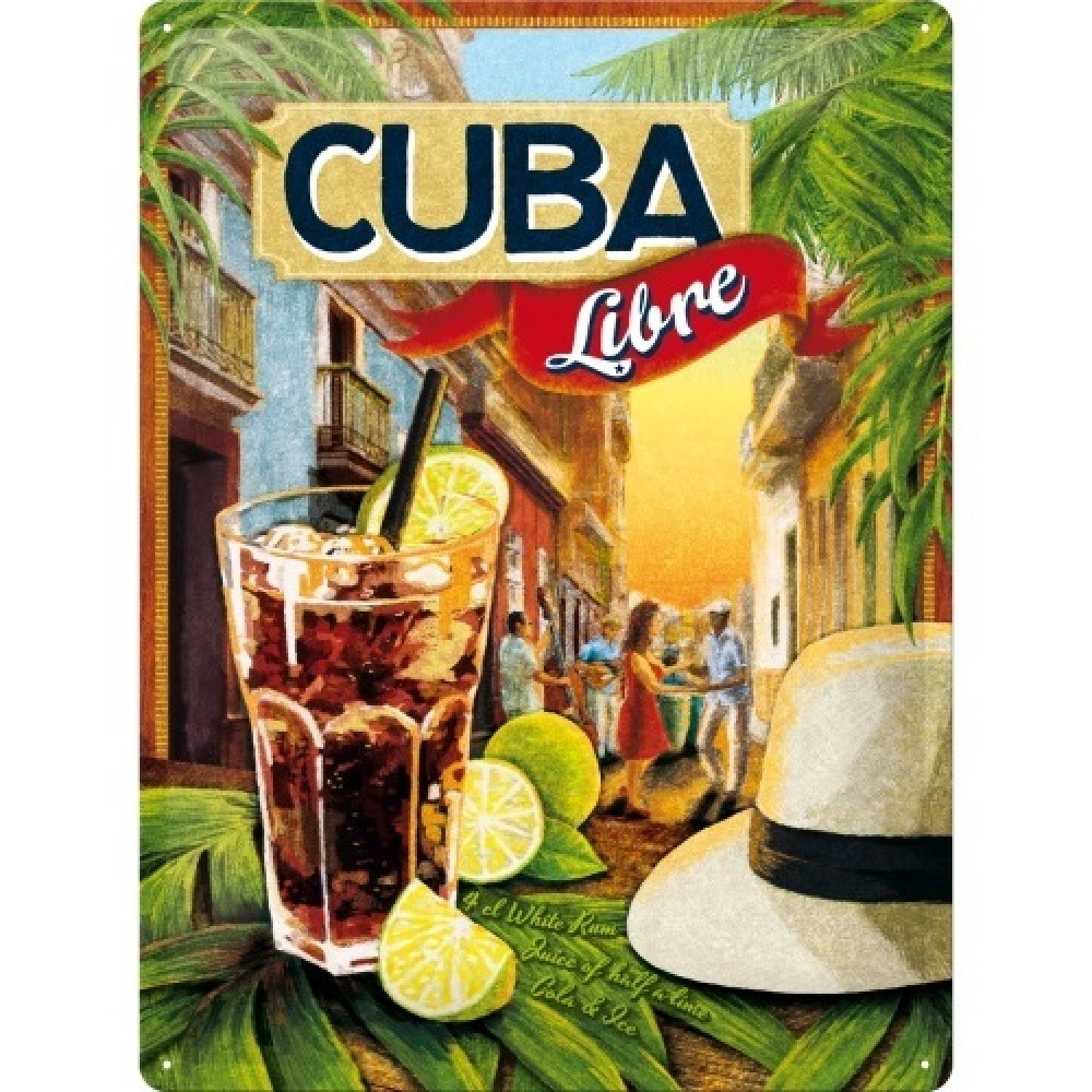 Nostalgic Μεταλλικός πίνακας Cuba Libre