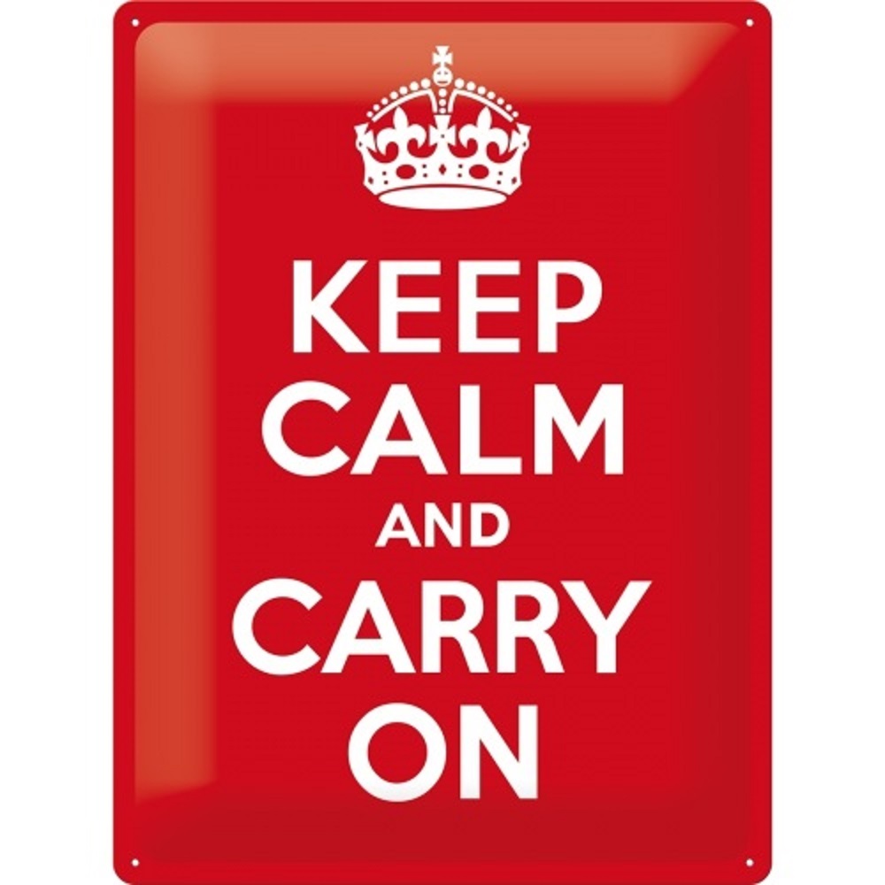 Nostalgic Tin Sign Keep Calm and Carry On