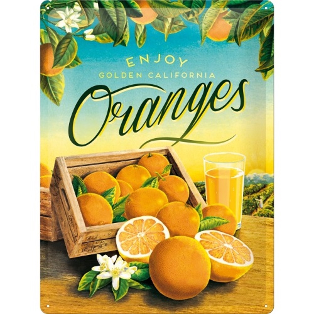 Nostalgic Μεταλλικός πίνακας Oranges