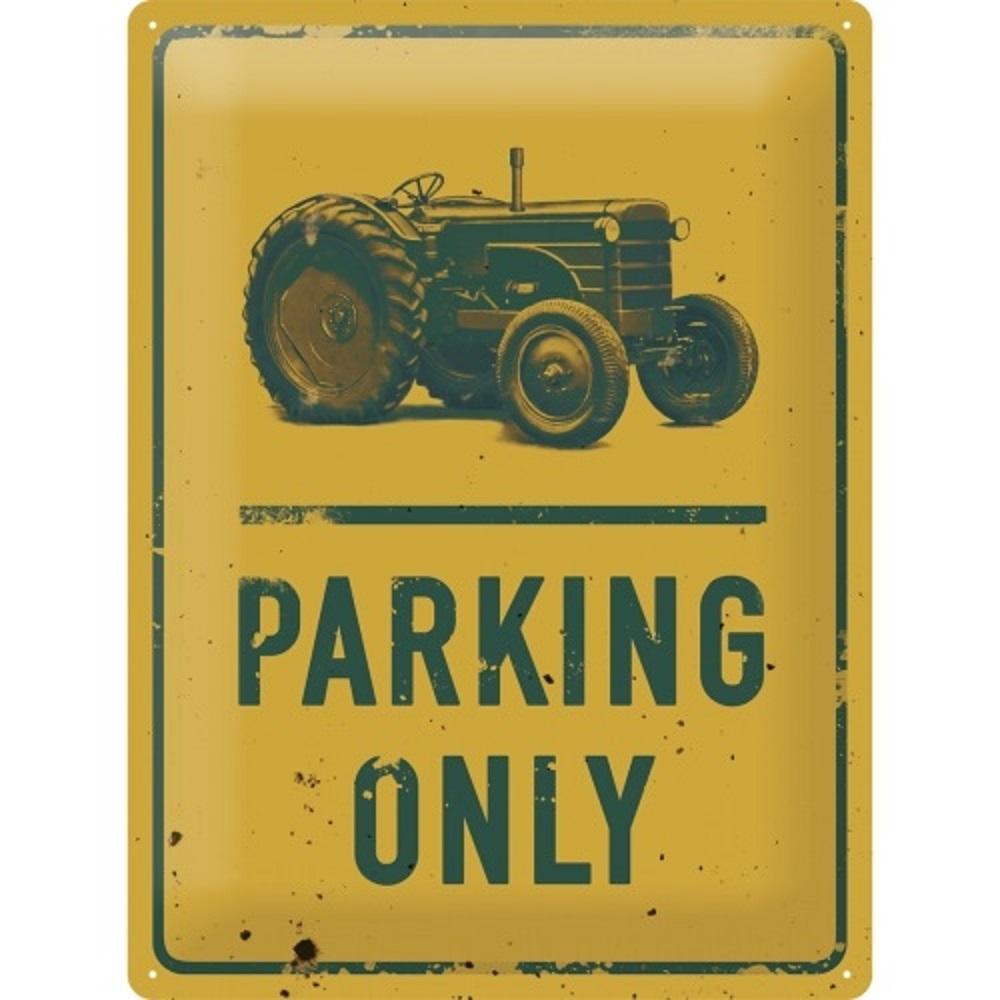 Nostalgic Μεταλλικός πίνακας Tractor Parking Only