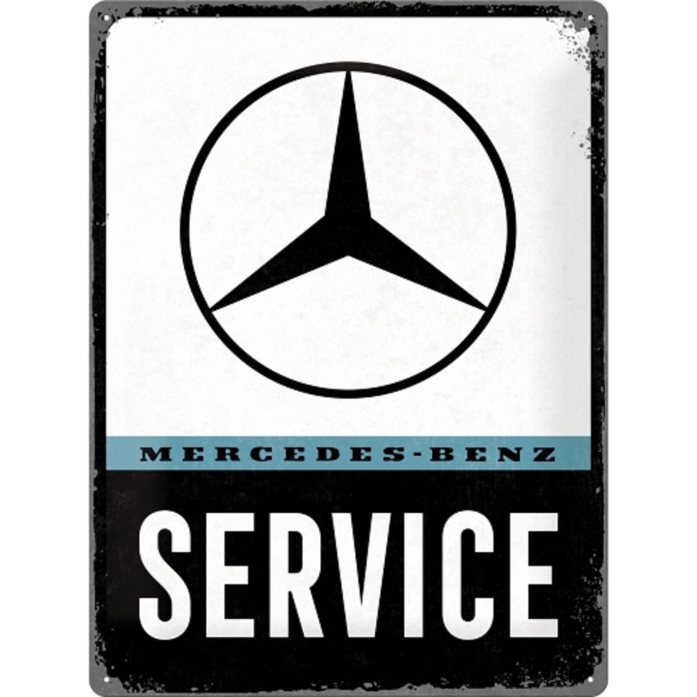 Nostalgic Μεταλλικός πίνακας Mercedes-Benz - Service