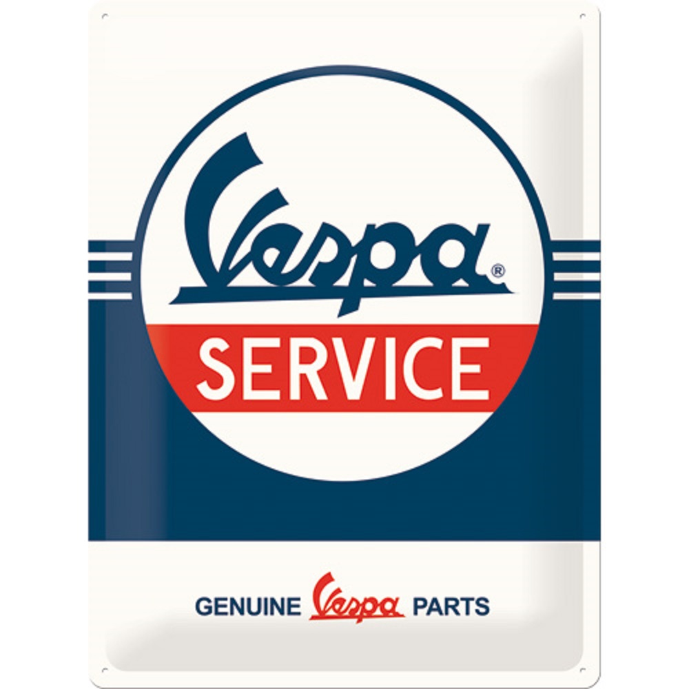 Nostalgic Μεταλλικός πίνακας Vespa - Service