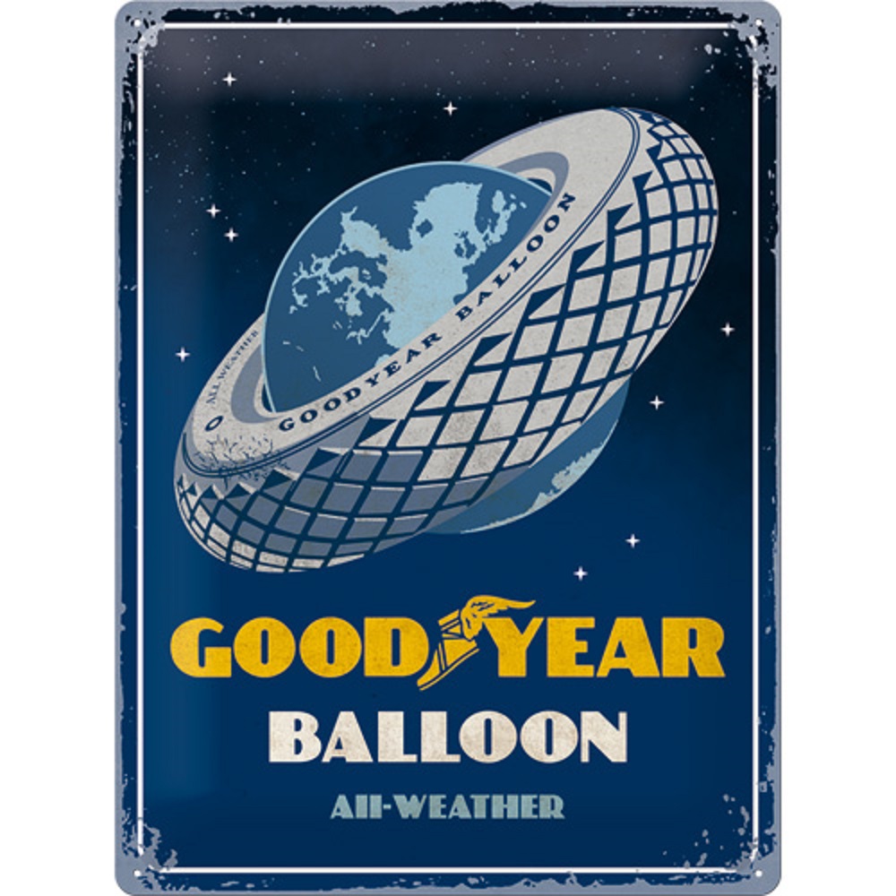 Nostalgic Μεταλλικός πίνακας Goodyear - Balloon Tire