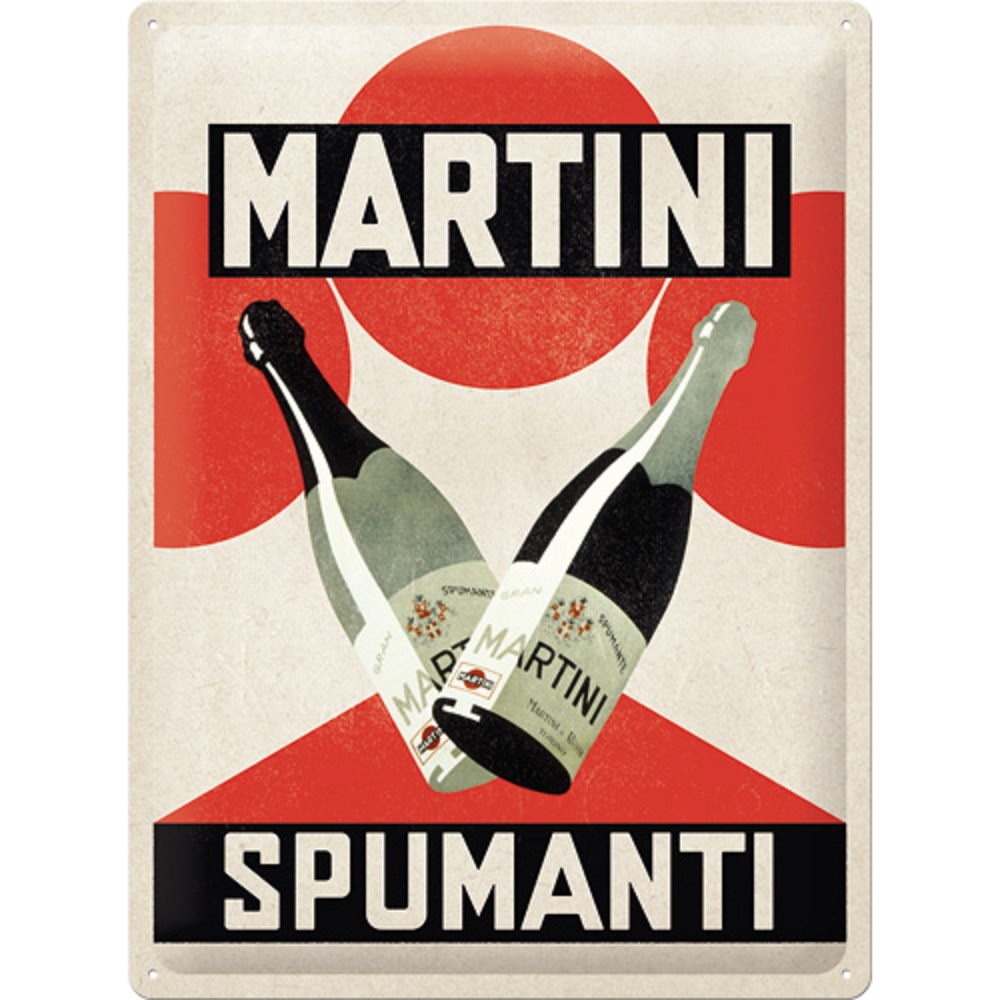Nostalgic Μεταλλικός πίνακας Martini - Spumanti