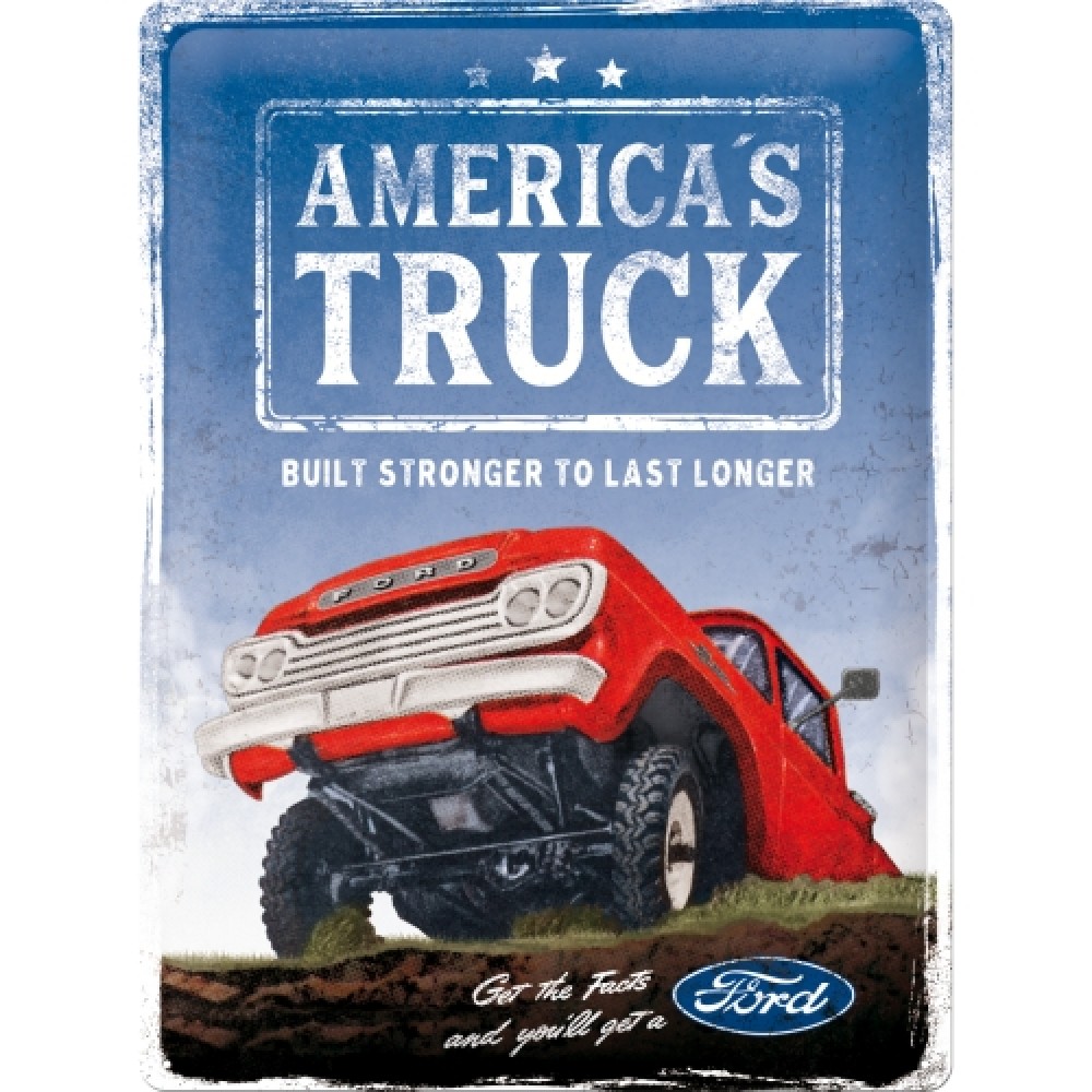 Nostalgic Tin Sign 30 x 40cm Ford - America's Truck F100