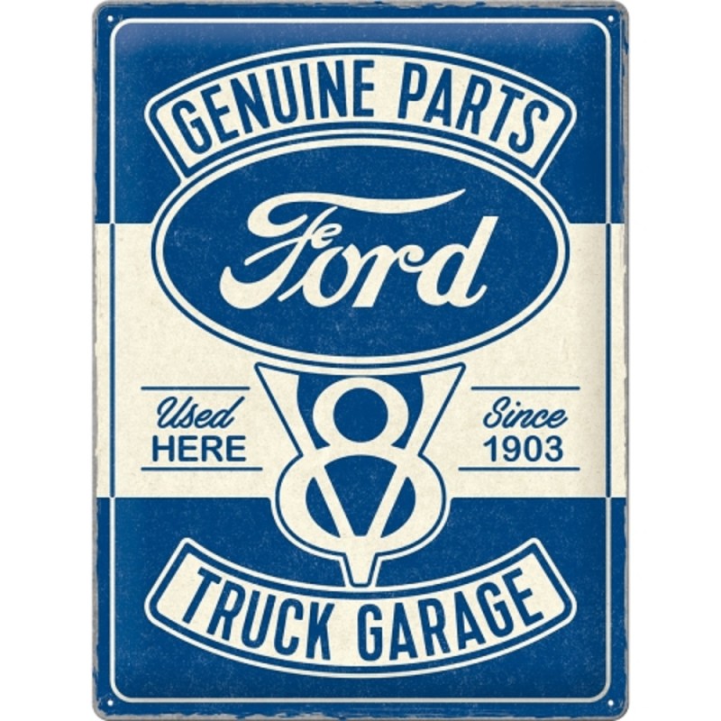 Nostalgic Μεταλλικός πίνακας Ford - V8 Truck Garage