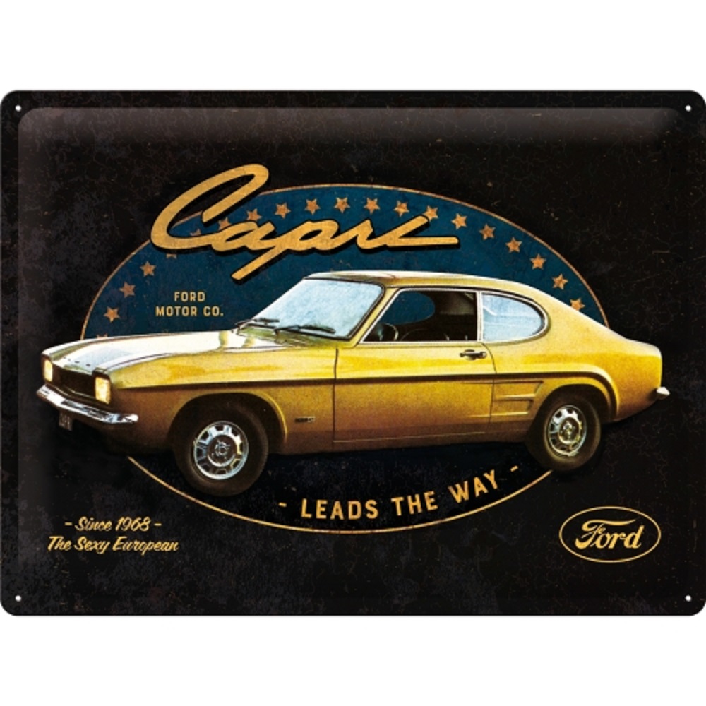 Nostalgic Tin Sign 30 x 40cm Ford - Capri Leads the Way