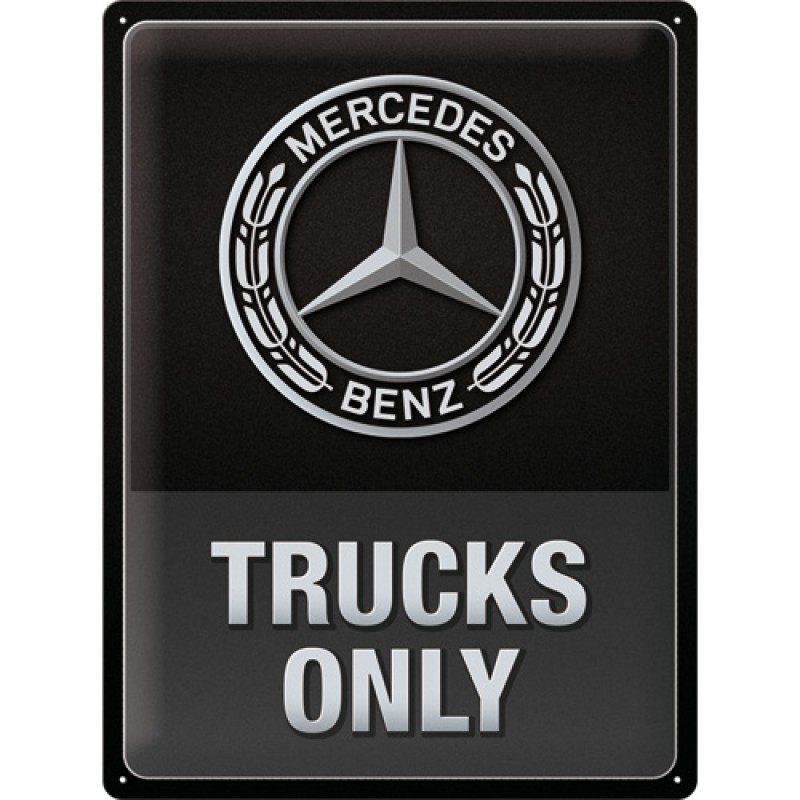 Nostalgic Μεταλλικός πίνακας Daimler Truck - Trucks Only