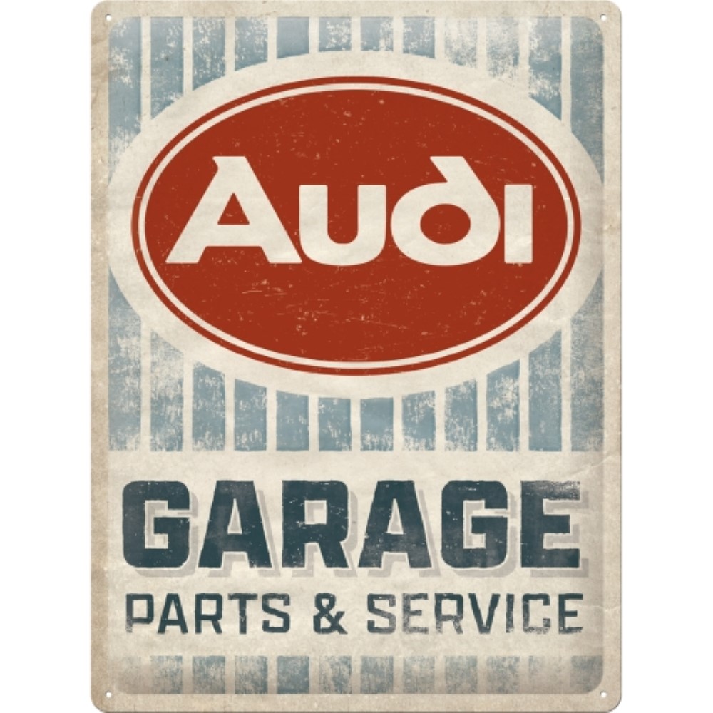 Nostalgic Tin Sign 30 x 40cm Audi - Garage