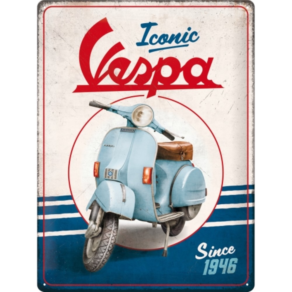 Nostalgic Tin Sign 30 x 40cm Vespa - Iconic since 1946