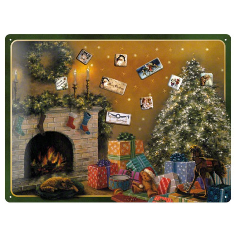Nostalgic Μαγνητικός πίνακας με 9 μαγνητάκια Christmas Tree