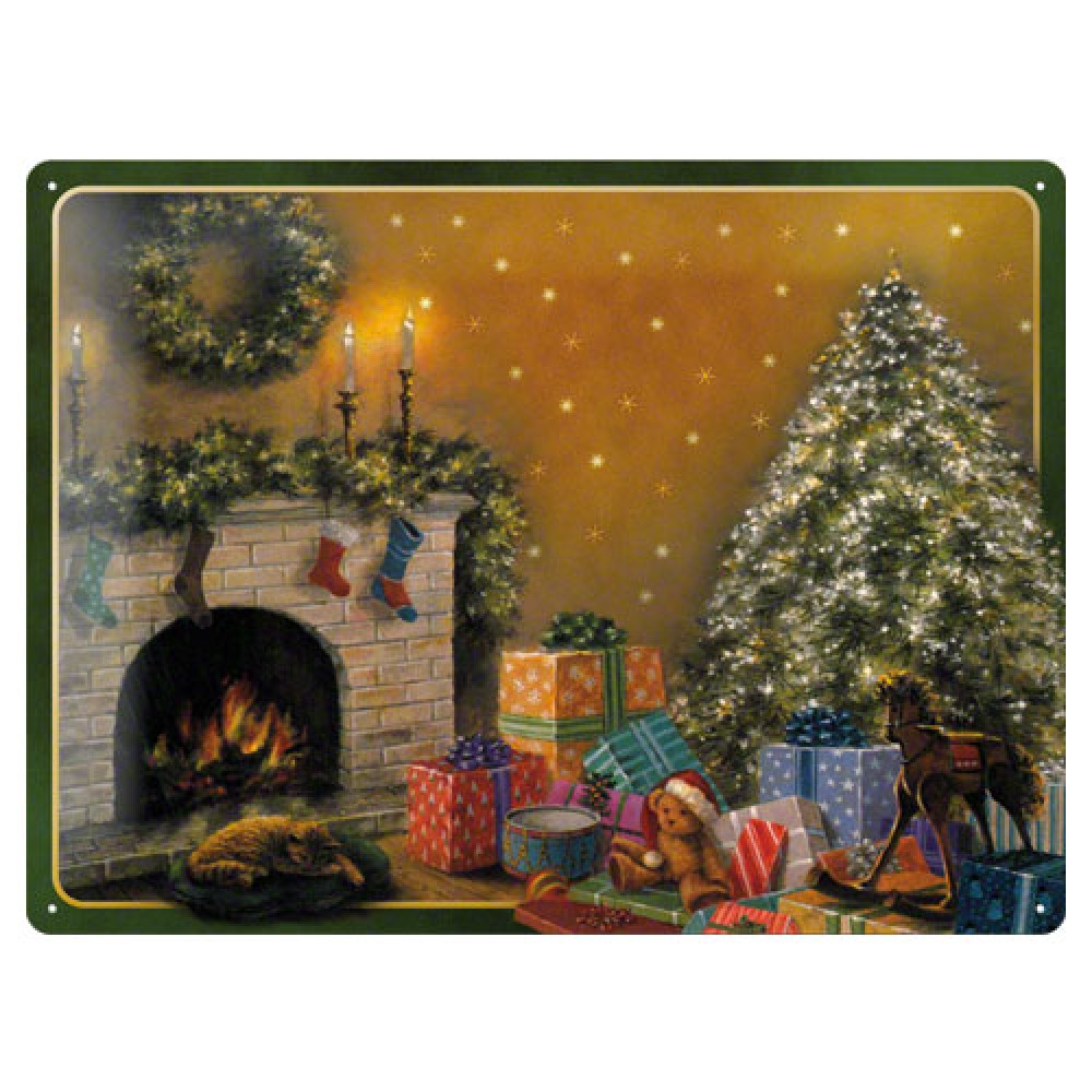 Nostalgic Magnet Board 30x40cm incl. 9 Magnets Christmas Tree