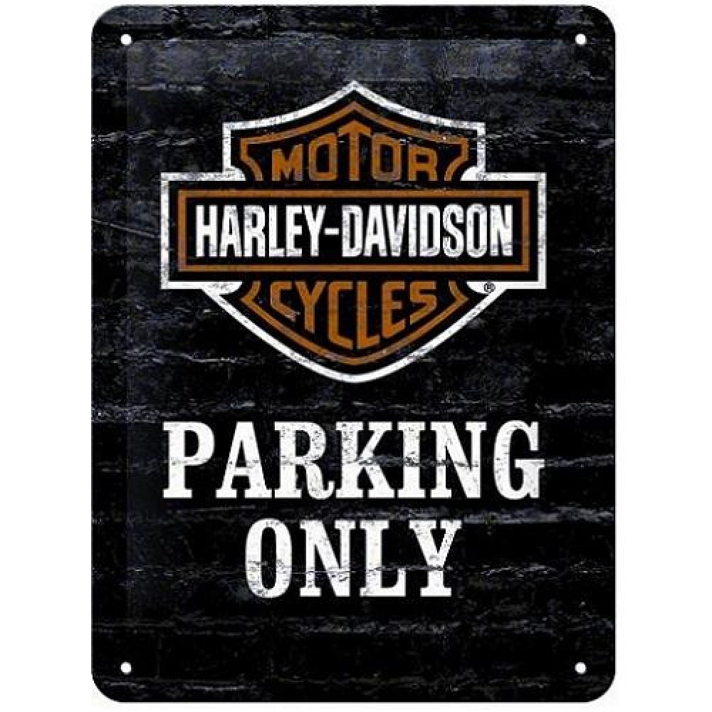 Nostalgic Μεταλλικός πίνακας Harley-Davidson Parking Only