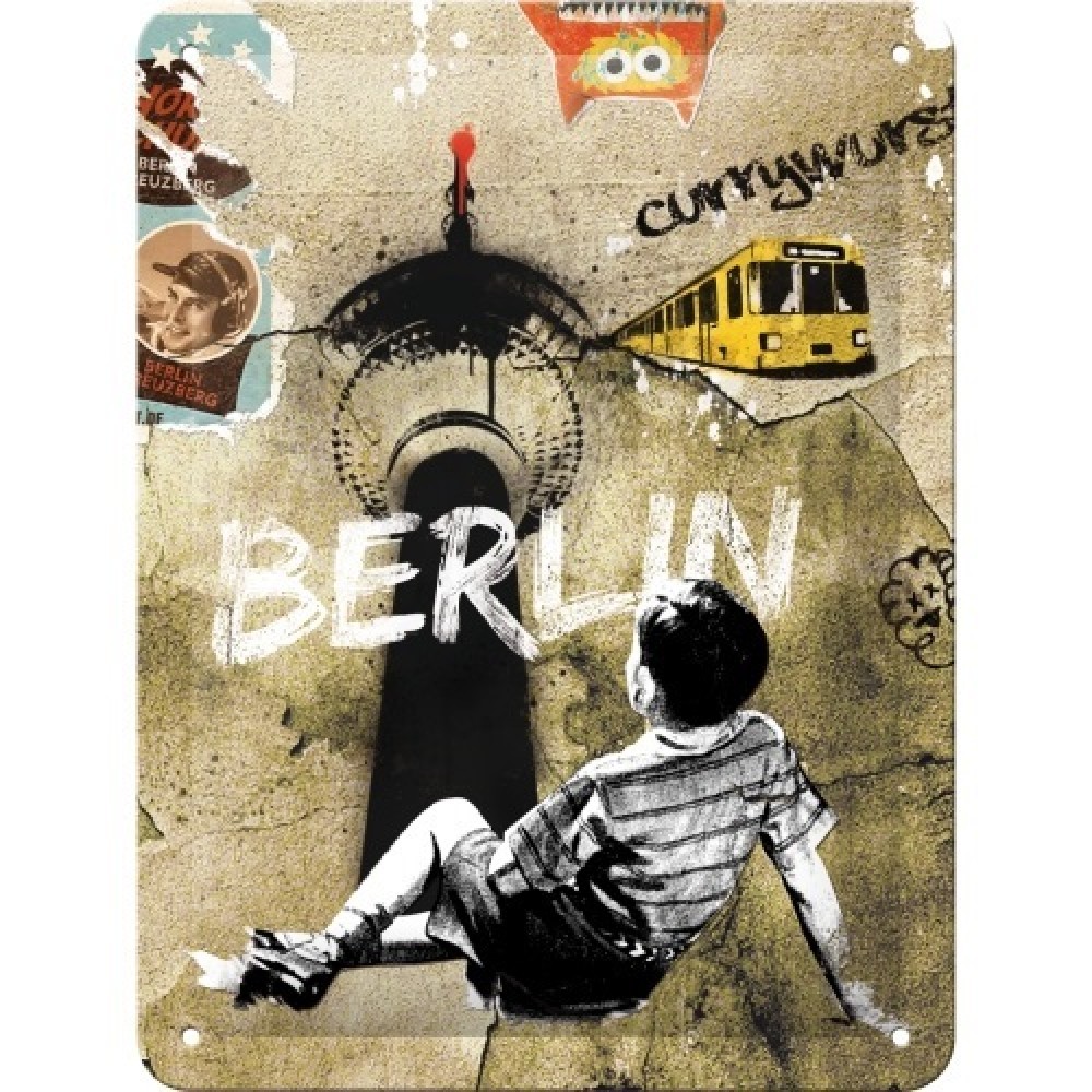 Nostalgic Μεταλλικός πίνακας Berlin Street Art
