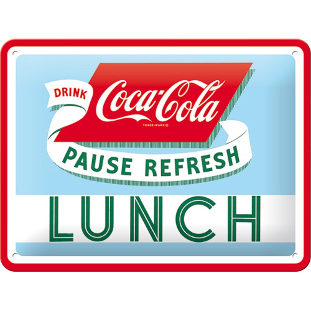 Nostalgic Μεταλλικός πίνακας Coca-Cola - Lunch