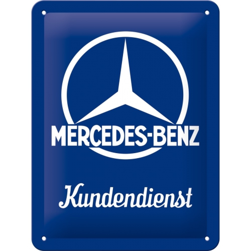 Nostalgic Μεταλλικός πίνακας Mercedes-Benz - Kundendienst