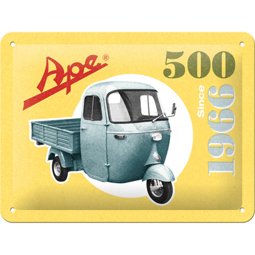 Nostalgic Μεταλλικός πίνακας Ape - 500 Since 1966