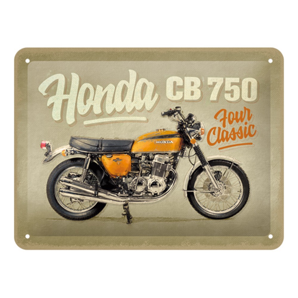 Nostalgic Tin Sign 15 x 20cm Honda Honda MC - CB750 Four
