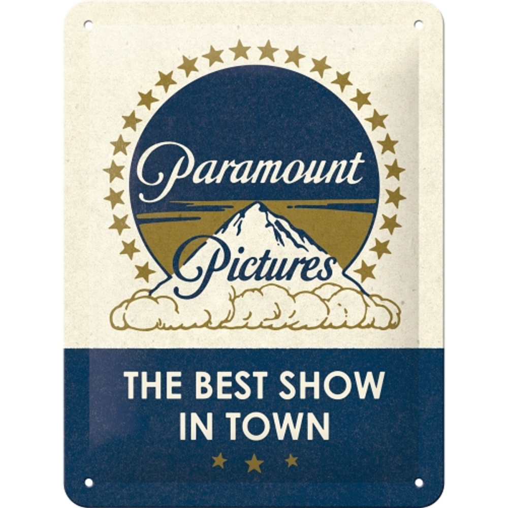 Nostalgic Tin Sign 15 x 20cm - Paramount - Paramount - Classic Logo