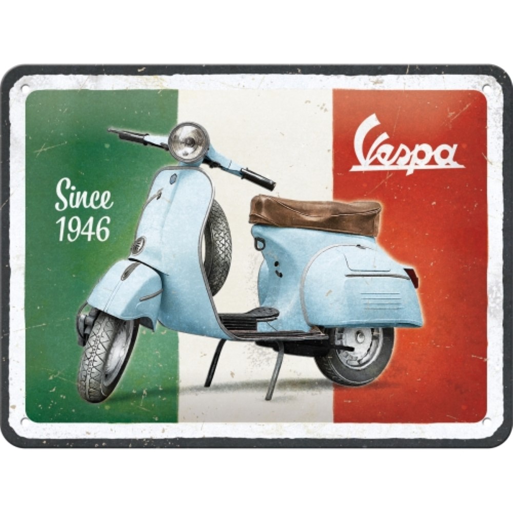Nostalgic Tin Sign 15 x 20cm Vespa - Since 1946