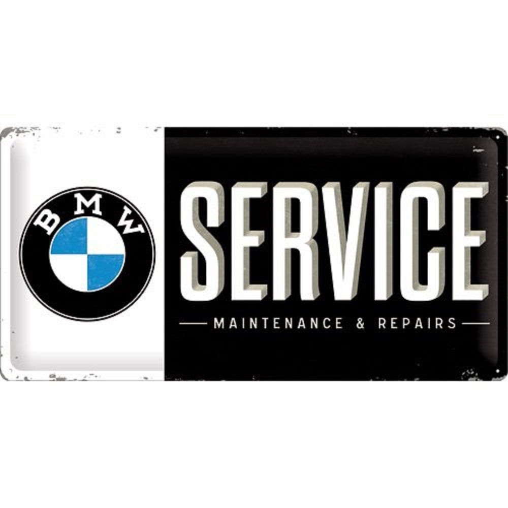 Nostalgic Μεταλλικός πίνακας BMW - Service