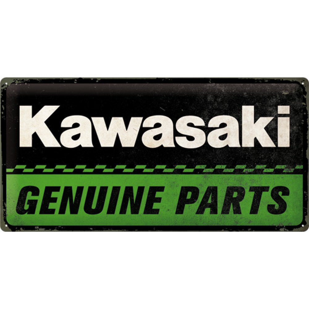 Nostalgic Μεταλλικός πίνακας Kawasaki - Genuine Parts