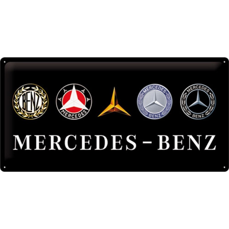 Nostalgic Μεταλλικός πίνακας Mercedes-Benz - Logo Evolution