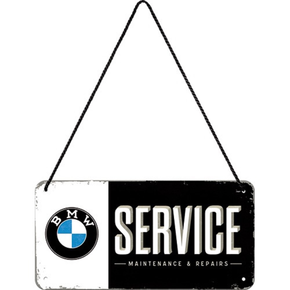 Nostalgic Μεταλλική κρεμαστή ταμπέλα BMW - Service