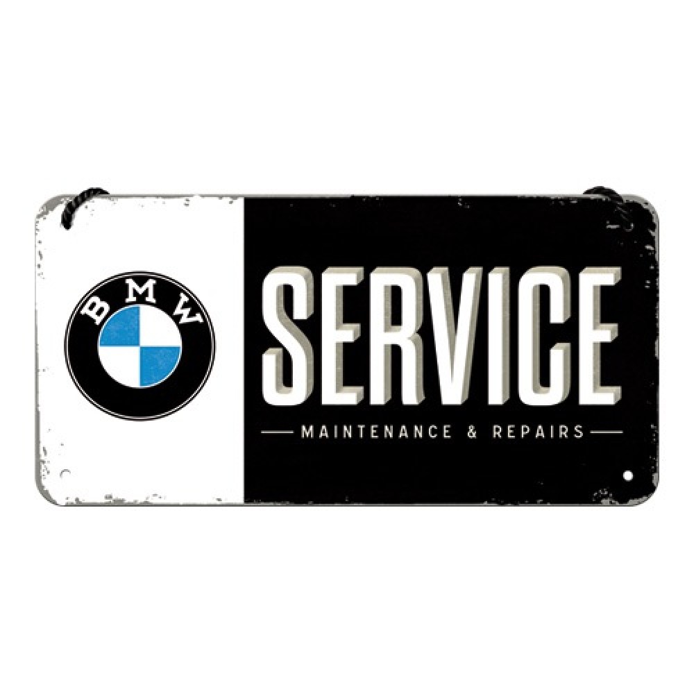 Nostalgic Μεταλλική κρεμαστή ταμπέλα BMW - Service