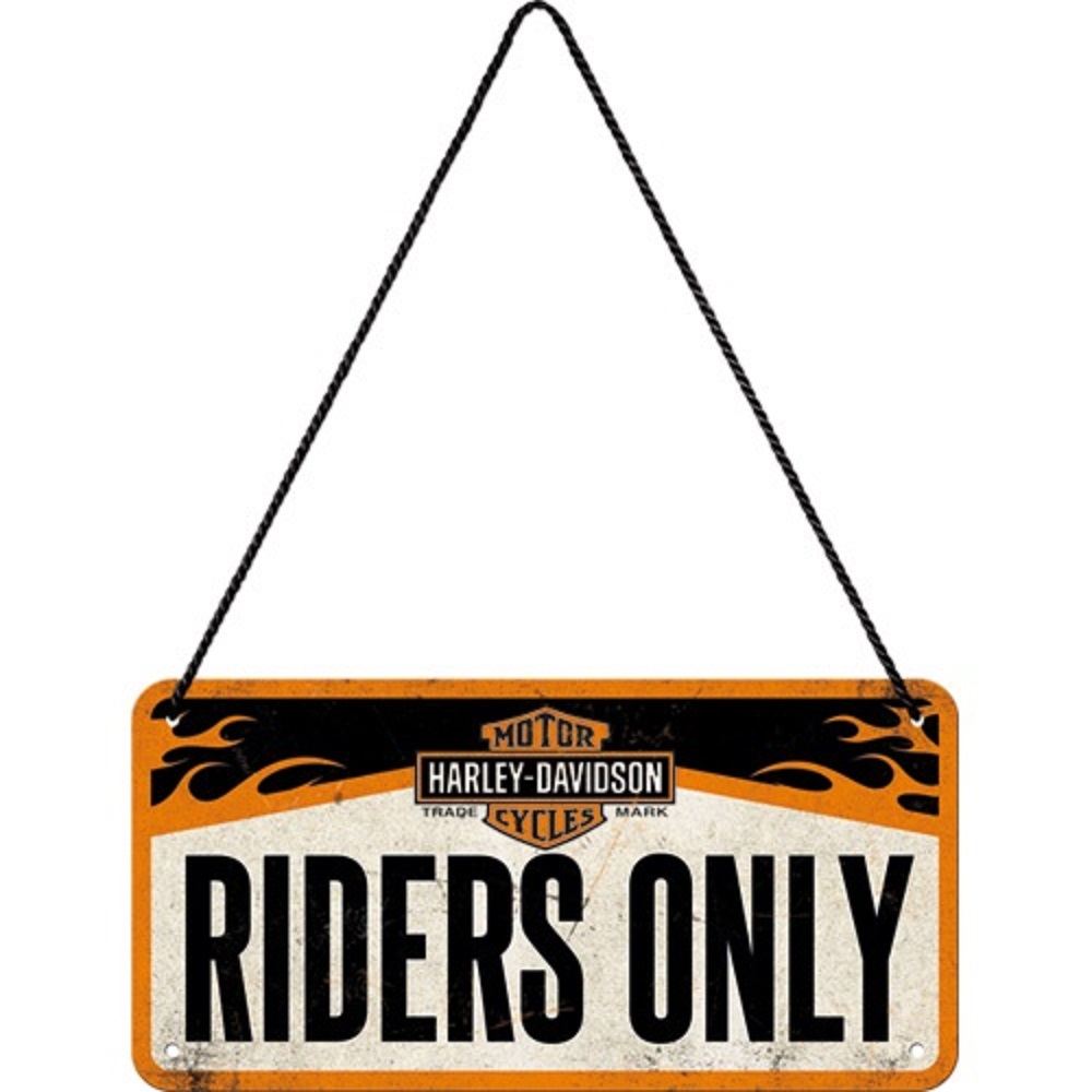 Nostalgic Μεταλλική κρεμαστή ταμπέλα Harley-Davidson H-D - Riders Only