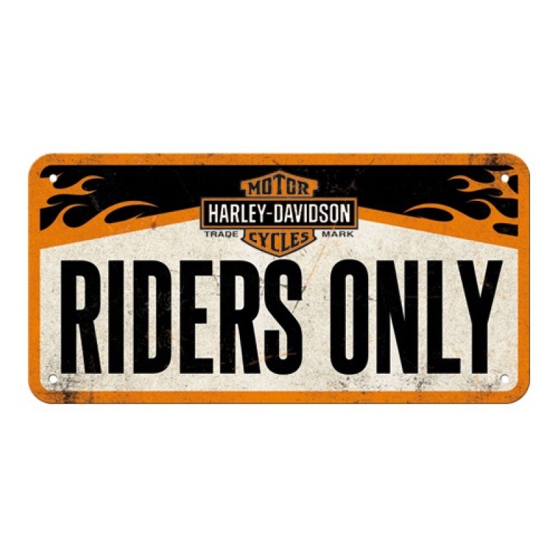 Nostalgic Μεταλλική κρεμαστή ταμπέλα Harley-Davidson H-D - Riders Only