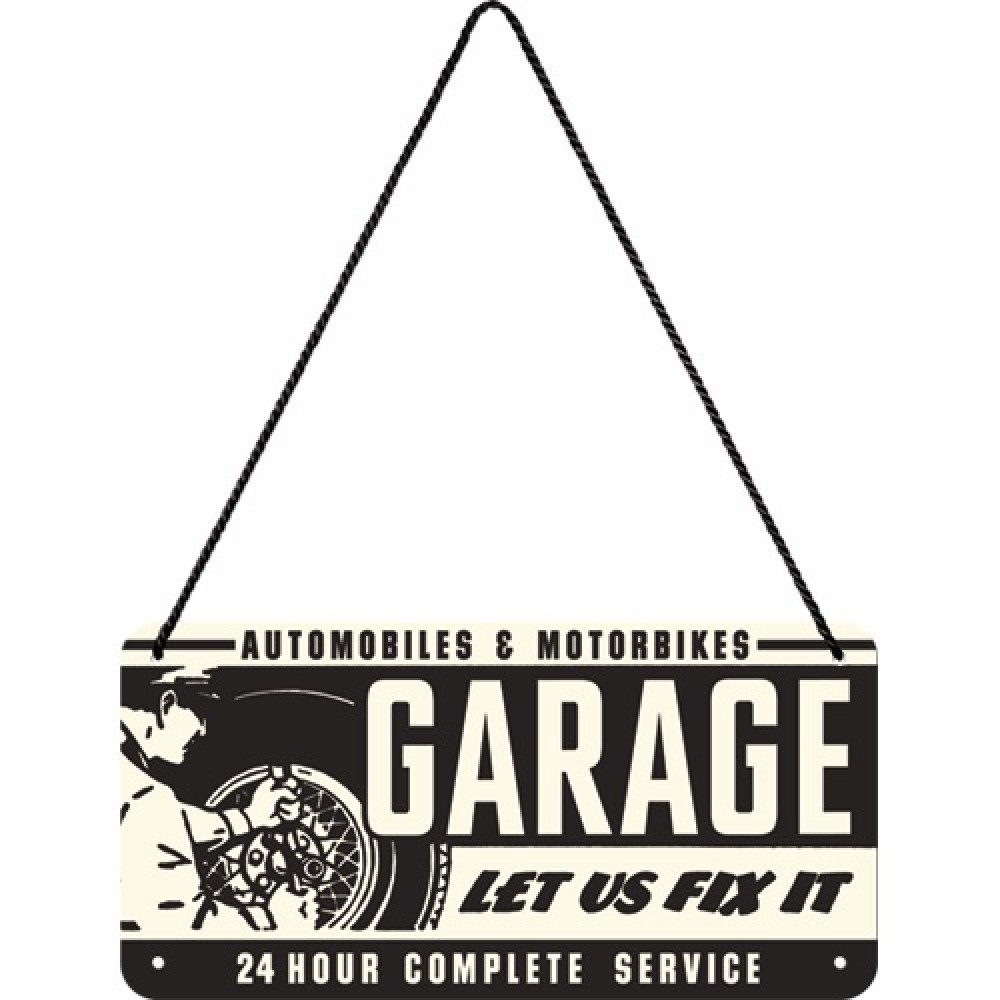 Nostalgic Μεταλλική κρεμαστή ταμπέλα Best Garage Garage