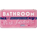 Nostalgic Μεταλλική κρεμαστή ταμπέλα Paramount - Grease - Pink Ladies Bathroom