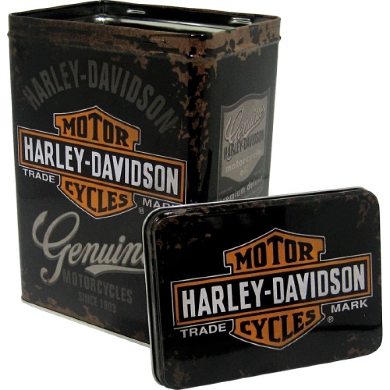 Nostalgic Μεταλλικό κουτί μεγάλο Harley-Davidson Genuine