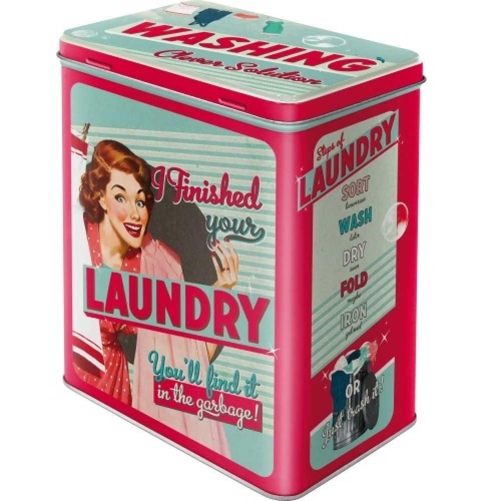 Nostalgic Μεταλλικό κουτί μεγάλο Finished Your Laundry