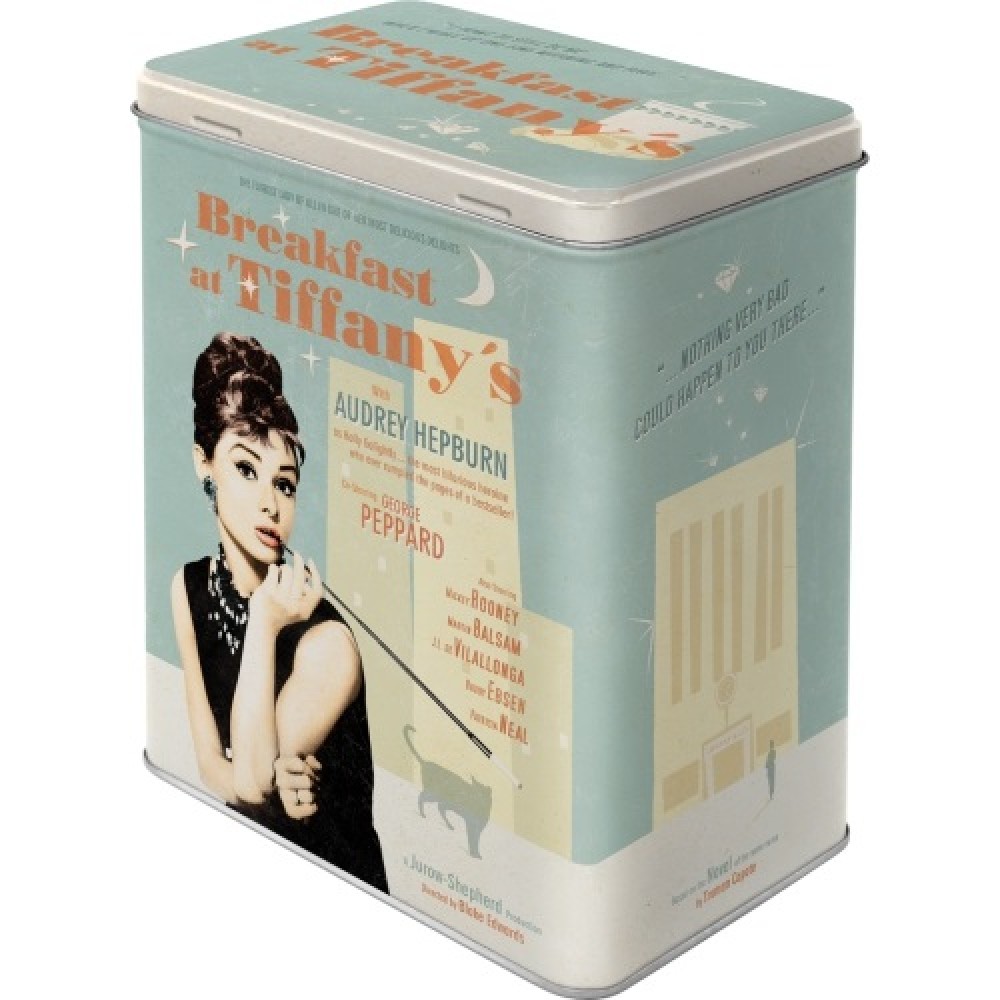Nostalgic Μεταλλικό κουτί μεγάλο Breakfast at Tiffanys Blue