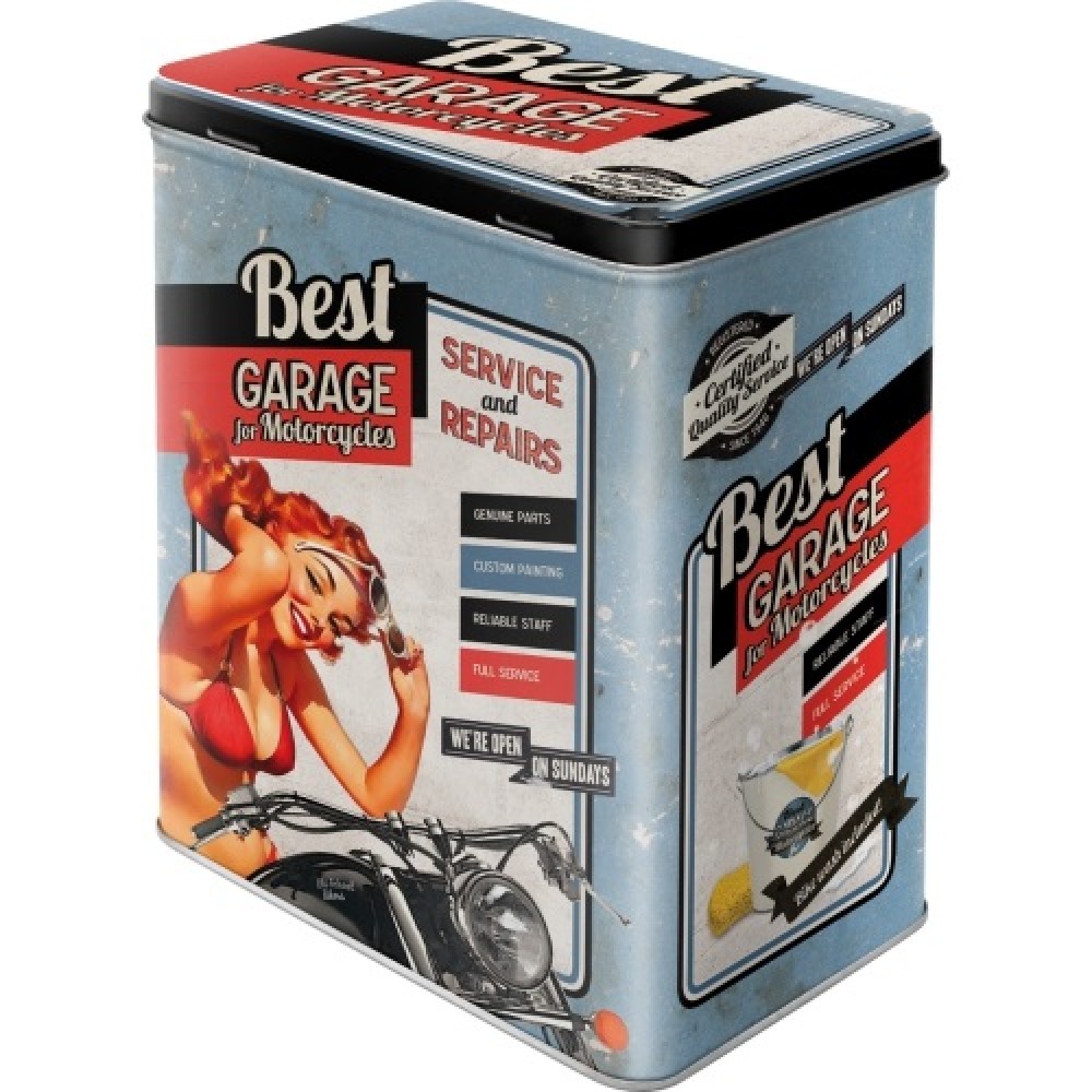Nostalgic Μεταλλικό κουτί μεγάλο Best Garage - Blue