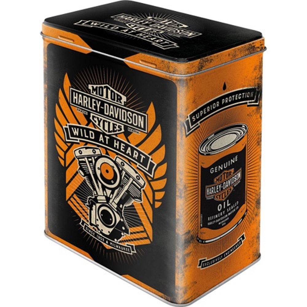 Nostalgic Tin Box L Harley-Davidson H-D - Wild At Heart