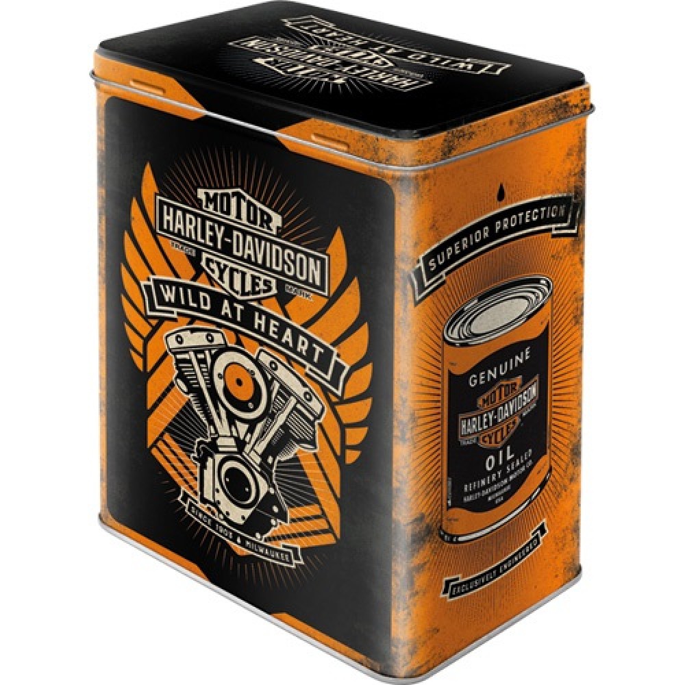 Nostalgic Tin Box L Harley-Davidson H-D - Wild At Heart