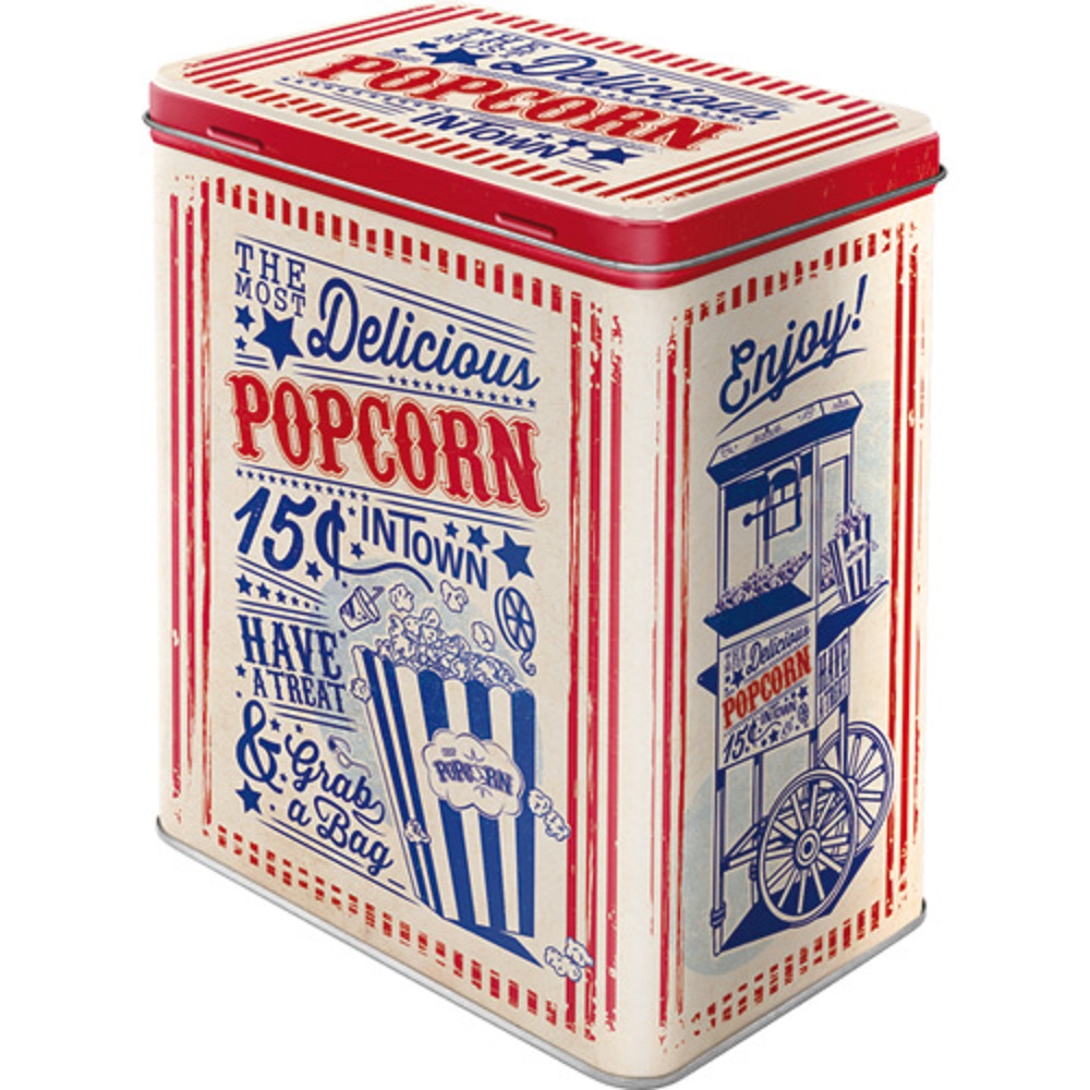 Nostalgic Μεταλλικό κουτί μεγάλο USA Popcorn