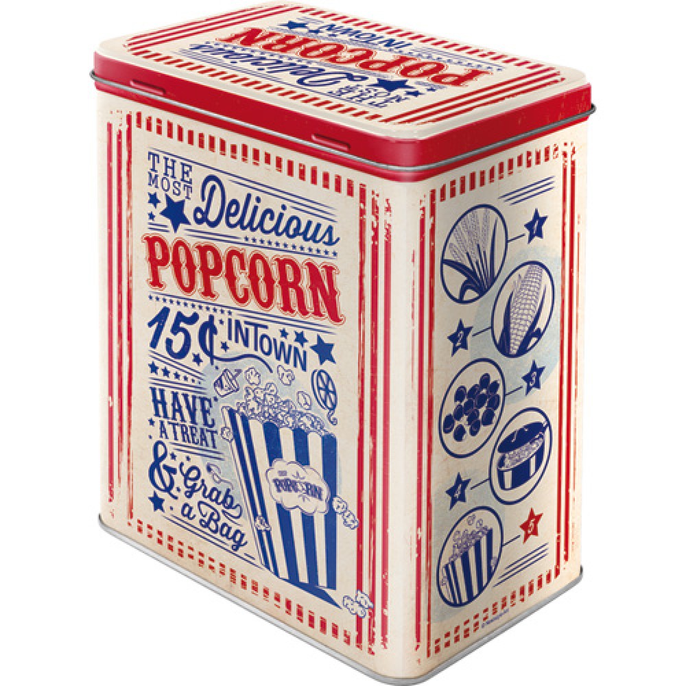 Nostalgic Μεταλλικό κουτί μεγάλο USA Popcorn