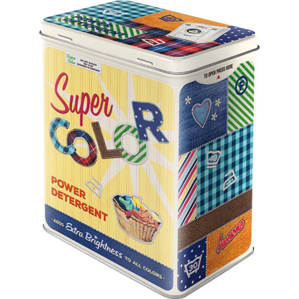 Nostalgic Tin Box L Super Color Detergent