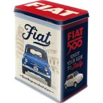 Nostalgic Μεταλλικό κουτί μεγάλο Fiat 500 - Good things are ahead of you