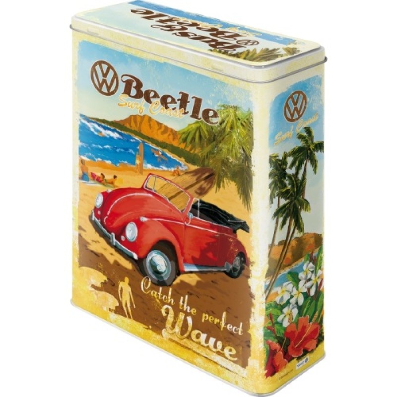 Nostalgic Μεταλλικό κουτί γίγας 3D VW Bulli, Beetle - Ready for the Summer, Ready for the Beach