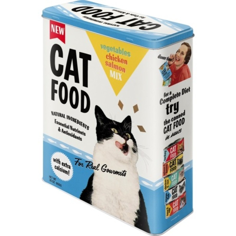 Nostalgic Μεταλλικό κουτί γίγας 3D Cat Food