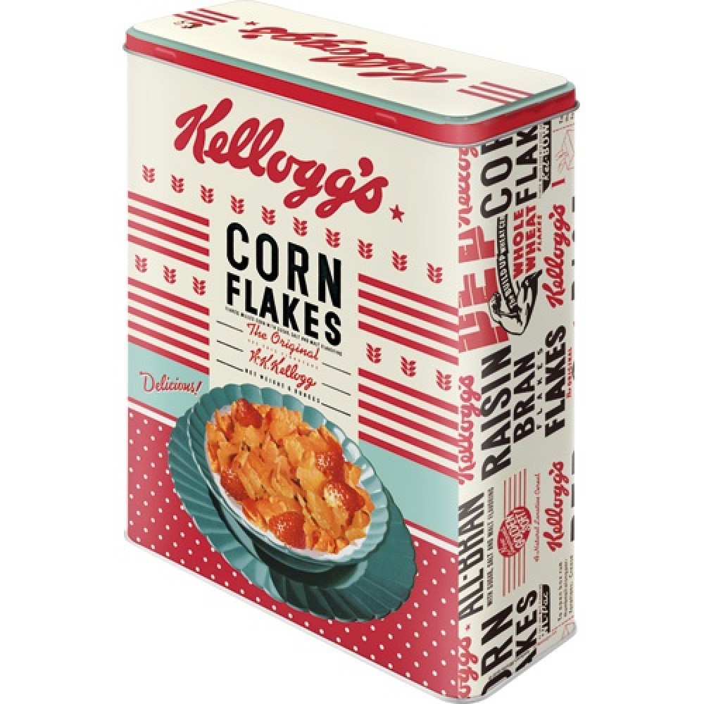 Nostalgic Μεταλλικό κουτί γίγας 3D Kelloggs - Girl Corn Flakes Collage