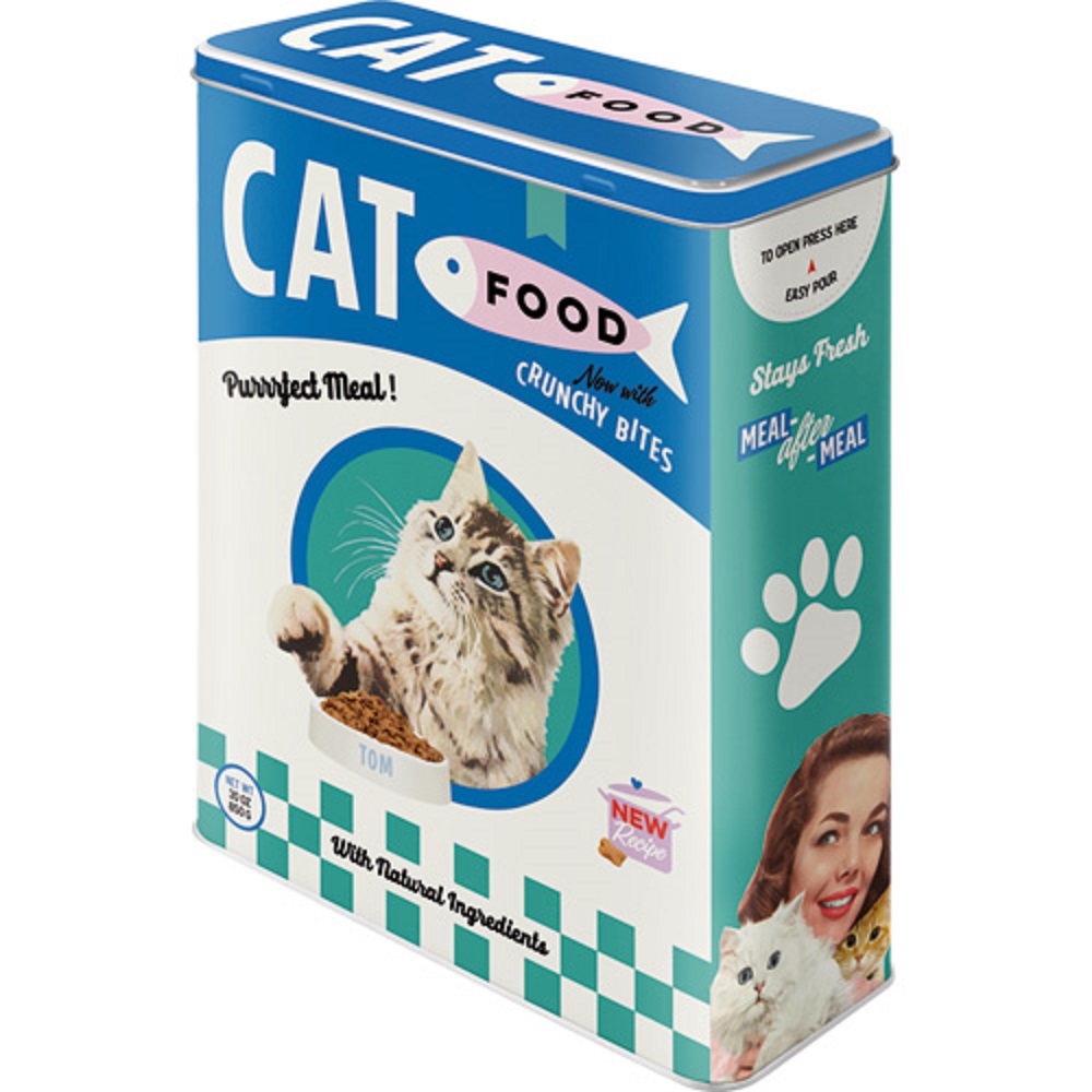 Nostalgic Μεταλλικό κουτί γίγας Cat Food