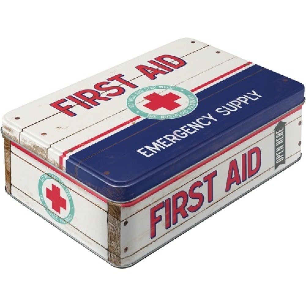 Nostalgic Μεταλλικό κουτί Flat 3D First Aid II