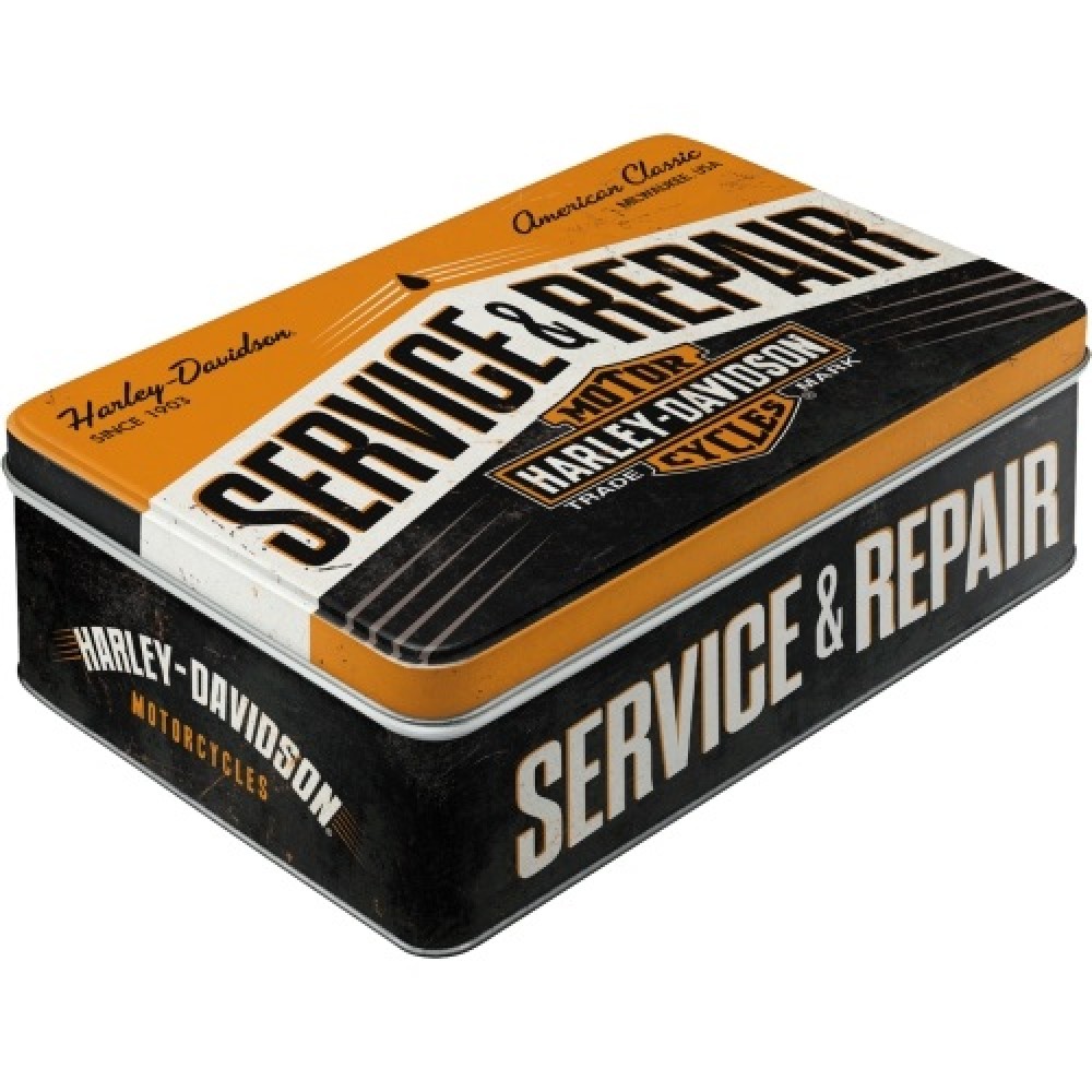 Nostalgic Μεταλλικό κουτί Flat 3D Harley-Davidson Service & Repair