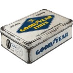 Nostalgic Tin Box Flat Goodyear - Logo White